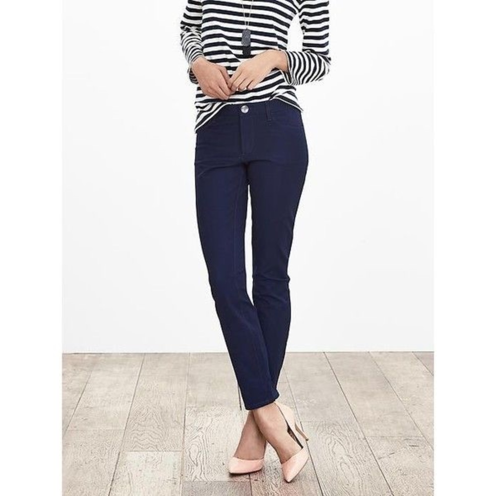 Banana Republic Navy Blue Skinny Pants Size 26